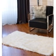 thumbnail image 3 of Luxe Hudson Faux Sheepskin Trio Rug | 3'x5', 3 of 5