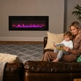 thumbnail image 5 of Hidpriva 50" Electric Fireplace Recessed, Ultra Thin Fireplace W/ Timer & Remote Control, 15 Flame Colors, 1500W/750W, 5 of 9