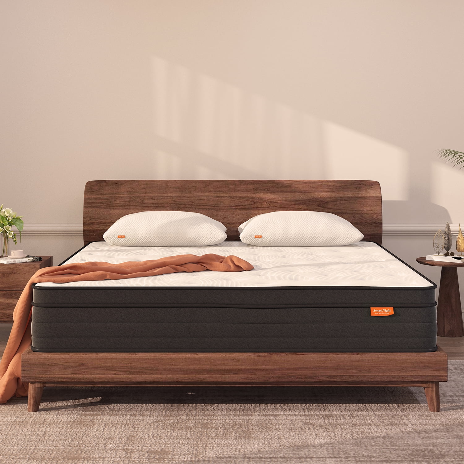 Sweetnight Hybrid Mattress10" Full Size Mattress, Medium Firm Memory