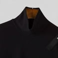 thumbnail image 4 of khonts,Men's Irregular Design Long Sleeve T-Shirt Slim Turtleneck Asymmetric Hem Slim Fitted Punk Tight Tops Black S, 4 of 8
