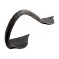 thumbnail image 4 of 9" in. Unique Inverted Spade Black Cast Iron Door Handle Pull Reversible Design Renovators Supply, 4 of 7