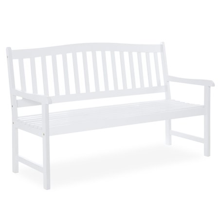 Best Choice Products 60-inch Classic Acacia Wood Outdoor Bench for Patio, Garden, Backyard, Porch, (Best Wood For Bench Top)