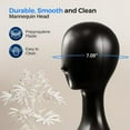 thumbnail image 3 of Professional Mannequin Head, Black Abstract Durable Multi-purpose Women Model Wig Stand Display, Suitable for Shaping and Displaying Hats, Hair Pieces, Wigs, Accessories and Jewelry, 3 of 5