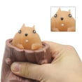 thumbnail image 3 of Decompression Squeezing Cup, TPR Portable Cute Squeeze Toy Stress Relief Rich Color Safe  For Office For Adults, 3 of 8