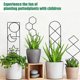 thumbnail image 4 of Enrejado de alambre de Metal Yuarrent para plantas trepadoras negro 2 uds 40*10cm, 4 of 6