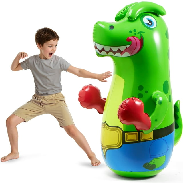 Saco de boxeo inflable SYNCFUN T-Rex Dinosaur para niños