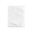 thumbnail image 2 of Beautyrest 400 Thread Count Wrinkle Resistant Cotton Sateen 4 Piece White Sheet Set, Cal King, 2 of 9