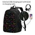 thumbnail image 2 of Daiia Butterfly Pattern USB Charging Backpack for Men and Women, Anti-Theft Backpack,Travel Backpack,School Backpack,College Backpack,Laptop Backpack, 2 of 7