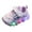 Purple, variant on Krdevn Girls Flower LED Light-Up Shoes Glitter Party Sneakers Size:8.5