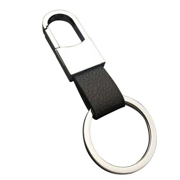 Men's Car Key Keyring Metal Leather Keychain Key Holder Organizer Gift Party Favor