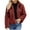 Wine, variant on Clearance LYXSSBYX Winter Shackets for Women Womens Ladies Warm Faux Furry Long Coat Jacket Winter Solid Turn Down Collar Outerwear