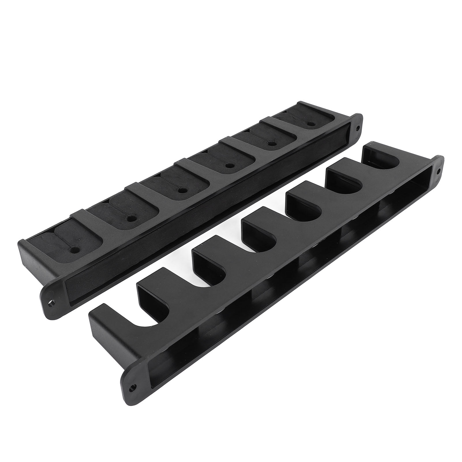 2PCS Wall Mounted 6-Hole Fishing Rod Rack Vertical and Horizontal Storage for Garage