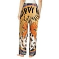 thumbnail image 3 of Goofa Fall Farmhouse Pumpkins1 Printed Soft Pajama Pants for Women, Wide Leg Comfy Casual Lounge Yoga Pants-Large, 3 of 9