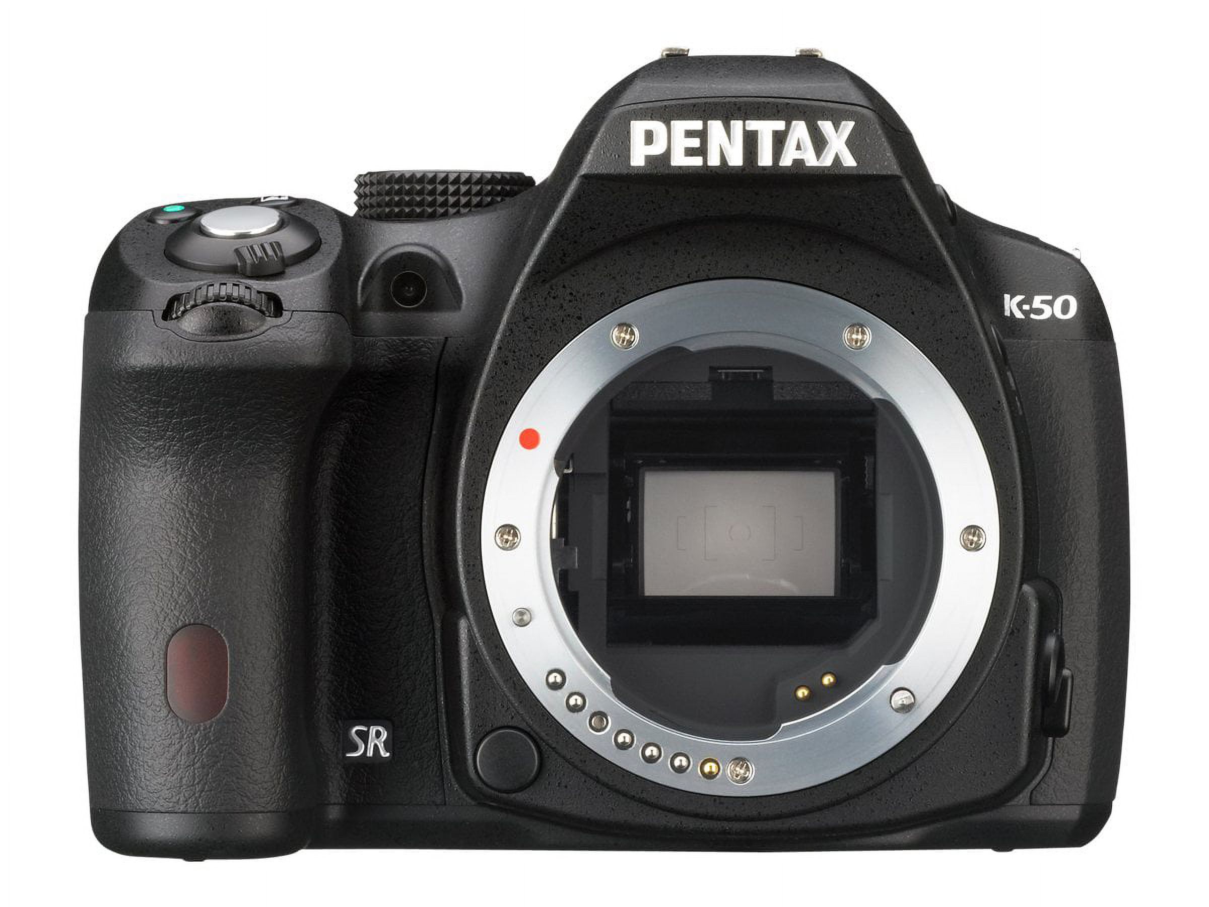 Pentax K-50 16.3 Megapixel Digital SLR Camera Body Only, Black - image 5 of 11