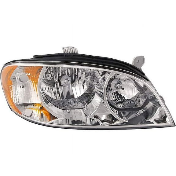 Right Passenger Side Headlight Assembly - Compatible with 2002 - 2004 Kia Spectra 2003