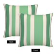 thumbnail image 4 of Multi-Size Linen Sofa Pillow Cover Invisible Zipper Open And Close Strong Use For Sofa Chair Garden Sofa Car Lightgreen Stripe_18292_3 20"X20", 4 of 8