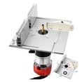 thumbnail image 2 of Router Table Insert Plate For Woodworking Benches Table Saw With Miter Gauge Guide Aluminium Profile Fence Sliding Brackets ,Woodworking Protractor, 2 of 6