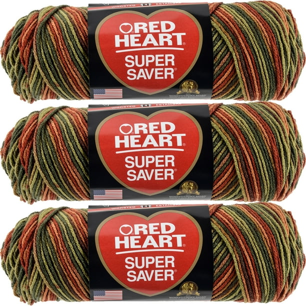 Red Heart Super Saver YarnFall, Multipack Of 3