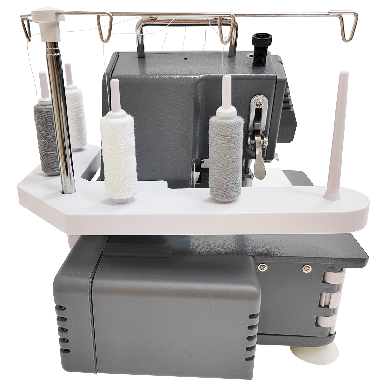 4 Thread Overlock Machine Sewing Machine Serger 110V 1200 stitches/minute Twin-needle for Hemming Seaming Edging