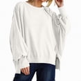 thumbnail image 2 of Towmus Womens Oversized Sweatshirt Crewneck Long Sleeve Shirts Pullover Sweatshirts Y2k Winter Clothes, 2 of 6