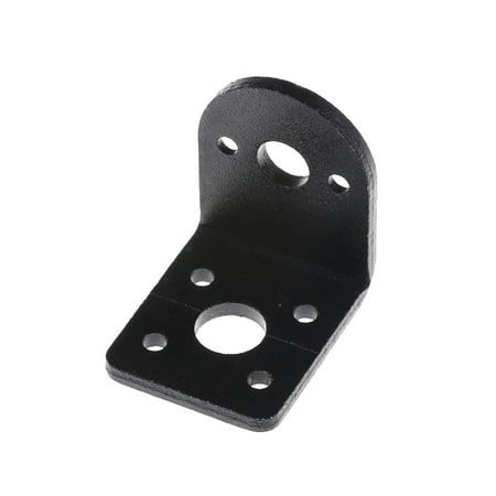 

Black Metal L Shaped Mounting Bracket Holder for 25mm Gear Motor