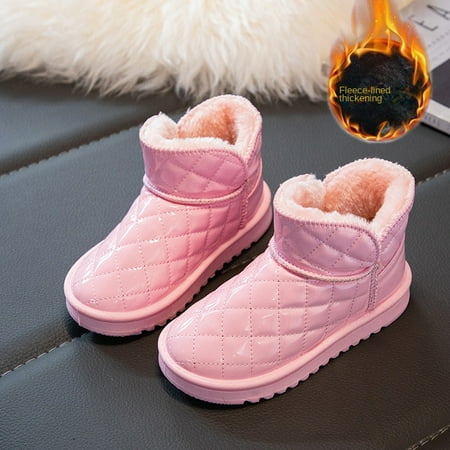 

Children‘s Cotton Shoes Winter fleece-lined Girls‘ Shoes Winter Boy‘s Big Cotton Shoes Children‘s High-top Baby Snow Boots