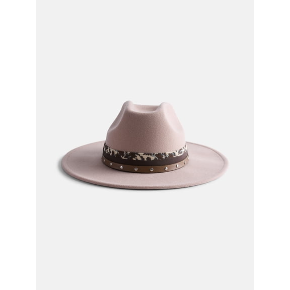 Scenario Women's Cattleman Fedora Hat, Deep Taupe