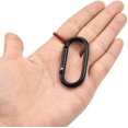 thumbnail image 2 of 10 mosquetones con clip para el pulgar, mosquetones con gancho de aluminio, mosquetones pequeños, mosquetón con anilla en D, mosquetón con hebilla para mochilero, camping, pesca, senderismo, viajes,, 2 of 5