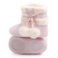 thumbnail image 2 of 1 par de botas navideñas para bebés con lazo de invierno, prewalker de algodón cálido para niños pequeños, 2 of 6