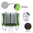 thumbnail image 5 of SALE CLEARANCE 10FT Round Trampoline for Kids with Safety Enclosure Net, Outdoor Backyard Trampoline with Ladder, Green, 5 of 8
