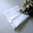 thumbnail image 2 of SHISUYAN 5 Pcs Mouchoirs en Coton Blanc Doux pour Femmes Design Simple Forme Carrée, 2 of 8