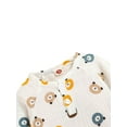 thumbnail image 3 of Biekopu Baby Cartoon Printed Jumpsuit, Long Sleeve Buttoned Long Pants, 3 of 9