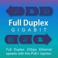 thumbnail image 4 of TRENDnet TPE-115GI PoE+ Gigabit Injector, 30W PoE Injector with Auto-Sensing and 100M Range, Black, 4 of 10