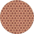 thumbnail image 1 of Ahgly Company Tapis Rond Lavable en Machine Intérieur Rouge Pamplemousse Transitionnel, 5 Pieds Rond, 1 of 7
