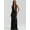 black, variant on Halter Deep V Neck Backless Sexy Maxi Dress Women Gown Fashion Irregular Sleeveless Thigh High Split Club Party Dresses