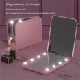 thumbnail image 2 of Kmbangi Pocket Makeup Mirror, 2X Magnification Foldable Portable LED Mirror Mini Mirror Gift, 2 of 8