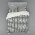 thumbnail image 2 of Ambesonne Moroccan Bedding Set 3 Pcs, Monochrome Tile Design, Twin, Black White, 2 of 3