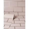 thumbnail image 2 of Fine Decor Wallcoverings Metro Rose Gold Tile Wallpaper, 20.5-in by 33-ft, 56.38 sq. ft., 2 of 6