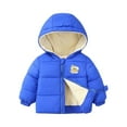 thumbnail image 1 of Girl's Cropped Puffer Coat, Adorable Solid Color Design with Secure Pockets, Comfortable Short Jacket for Boys & Girls Daily Wear.Blue90, 1 of 2