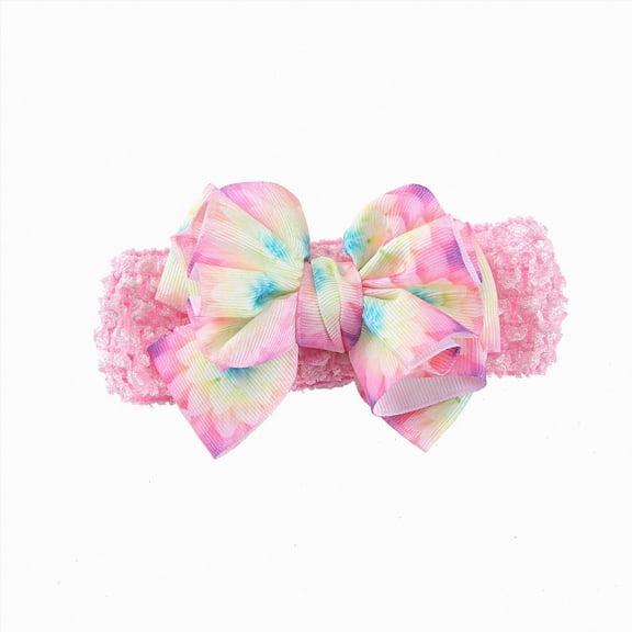 WUANDIXFA Baby Headbands Baby Bows Headbands Nylon Hairbands Baby Girl Bows Hair Accessories for Newborn Infant Toddler,Gray,One Size