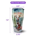 thumbnail image 5 of Merry Christmas Santa Reindeer Antlers Great Dane Sleigh Xmas Winter Holiday 30oz Stainless Steel Tumbler Insulated Cup with Lid Danes Dog Lover Gifts - 00023, 5 of 5