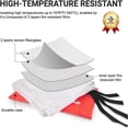 thumbnail image 4 of HLONK Emergency Fire   Fire Blankets Emergency for Kitchen Home  39.4”x39.4” Flame Suppression Fiberglass Fire Blankets for Camping  Prepared Hero Fire  for Home (Color   4pack), 4 of 7