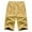 Yellow, variant on WERYOUNG Men Pants Casual Lightweight 3/4 Baggy Pants Drawstring Elastic Waist Beach Yoga Pants With Pockets Trousers Comfort Bottoms, Yellow, M