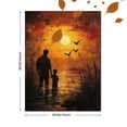 thumbnail image 3 of Qisvanset 12x16 Inch With Frame 2D Flat Wall Art He Picked Me Up Bible Verse Baptism Gift Home Wall Art, 3 of 8