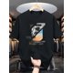 thumbnail image 1 of Men's Summer Casual Crew Neck T-Shirt, 100% Cotton Knit Fabric, Slight Stretch, Regular Fit, Fashionable Print Design, Short-Sleeved Top for Everyday Wear, 1 of 6