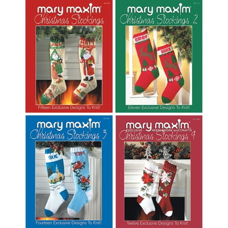 Mary Maxim Books-Stocking Pattern Books Set Of 4 - Walmart.com