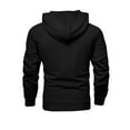 thumbnail image 3 of Domuza Men Sweatsuits Sets Casual Athletic Hooded Sweatshirt and Joggers Sweatpants Tracksuit Outfits Jogging Suit Hooded Set Black L, 3 of 4