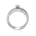 thumbnail image 2 of 3/8cttw Diamond Engagement Wedding Ring Set 10k White Gold, 2 of 4