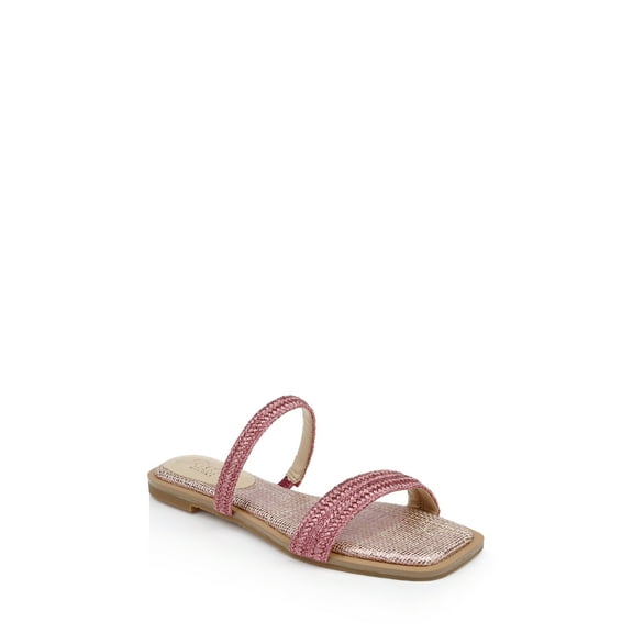 Jewel Badgley Mischka Helena Flat Summer Sandal