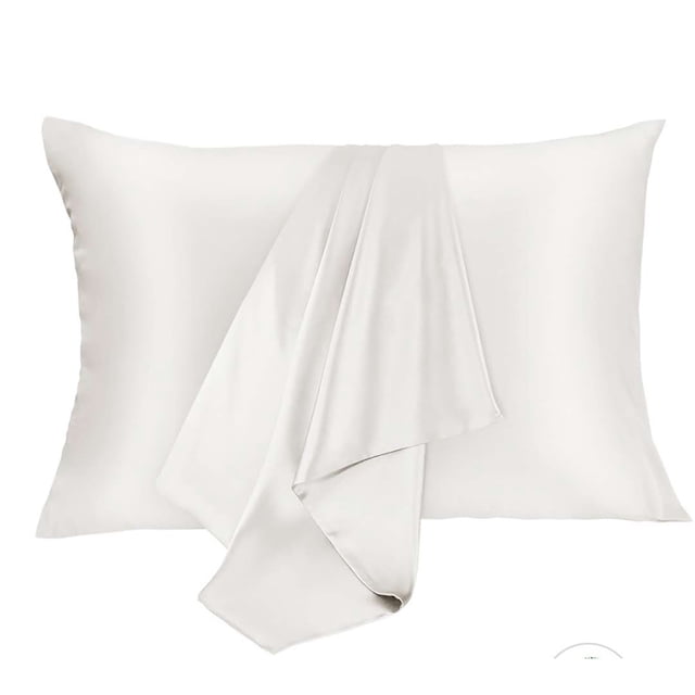 Funda de almohada de seda para cabello y piel, paquete de 2 fundas de almohada de seda natural en ambos lados, seda 6A de grado premium de 16 momme, funda de almohada de seda suave y transpirable